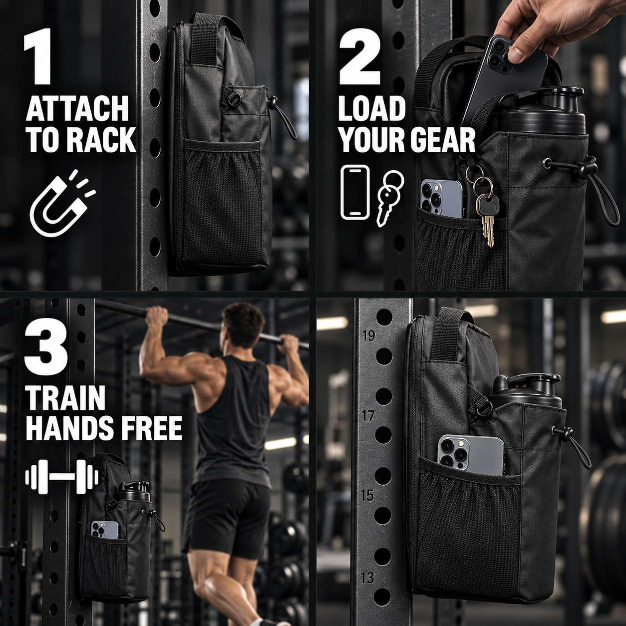 Magnetic Gym Bag
