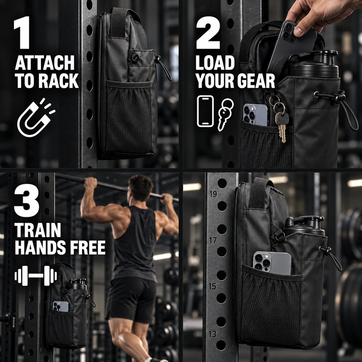 Magnetic Gym Bag