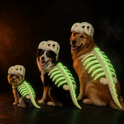 Dinosaur Skeleton Pet Headgear