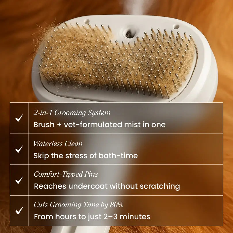 FreshFur Cool Mist Bonding™ Brush + Cleansing Mist Set